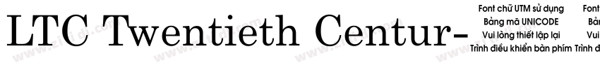 LTC Twentieth Centur字体转换